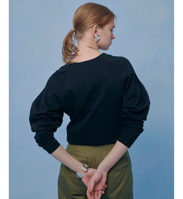 LOULOU WILLOUGHBY「【LOULOU WILLOUGHBY】シルバイオポンチデザインスリーブプルオーバー」|Tシャツ・カットソー|