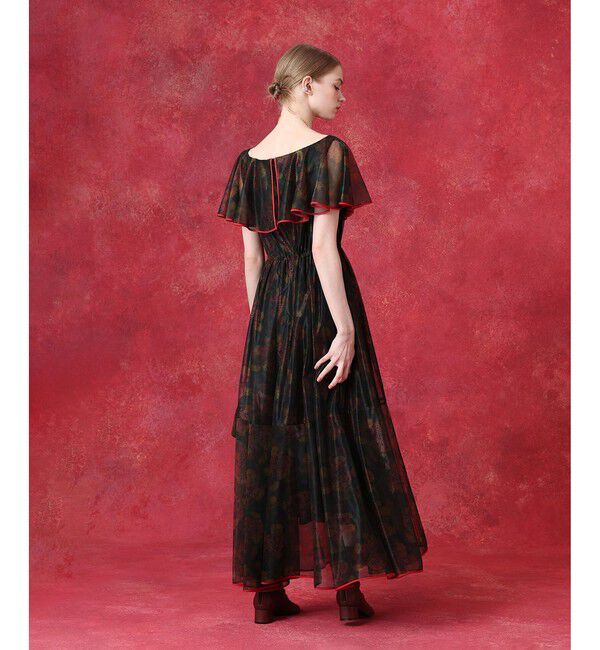 LOULOU WILLOUGHBY「グロッシーフラワーワンピース」|ワンピース|