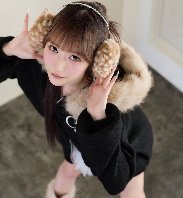  「【Premium order】ゆるたぽマシュマロフェイクファーパーカー」|ニット・セーター|