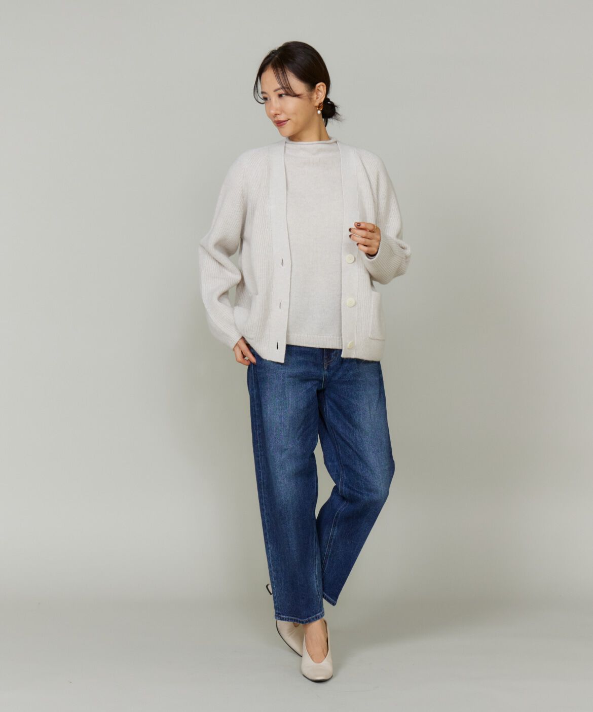 Le Souk「アルパカブレンドモックネックプルオーバー」|ニット・セーター|