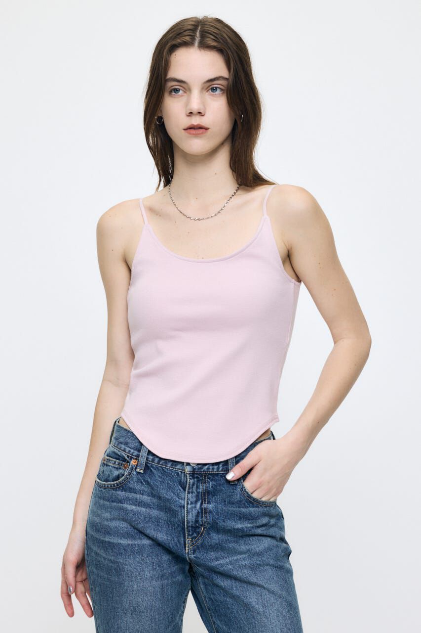 MOUSSY「BACK SCOOPキャミソール」|キャミソール|L/PNK1