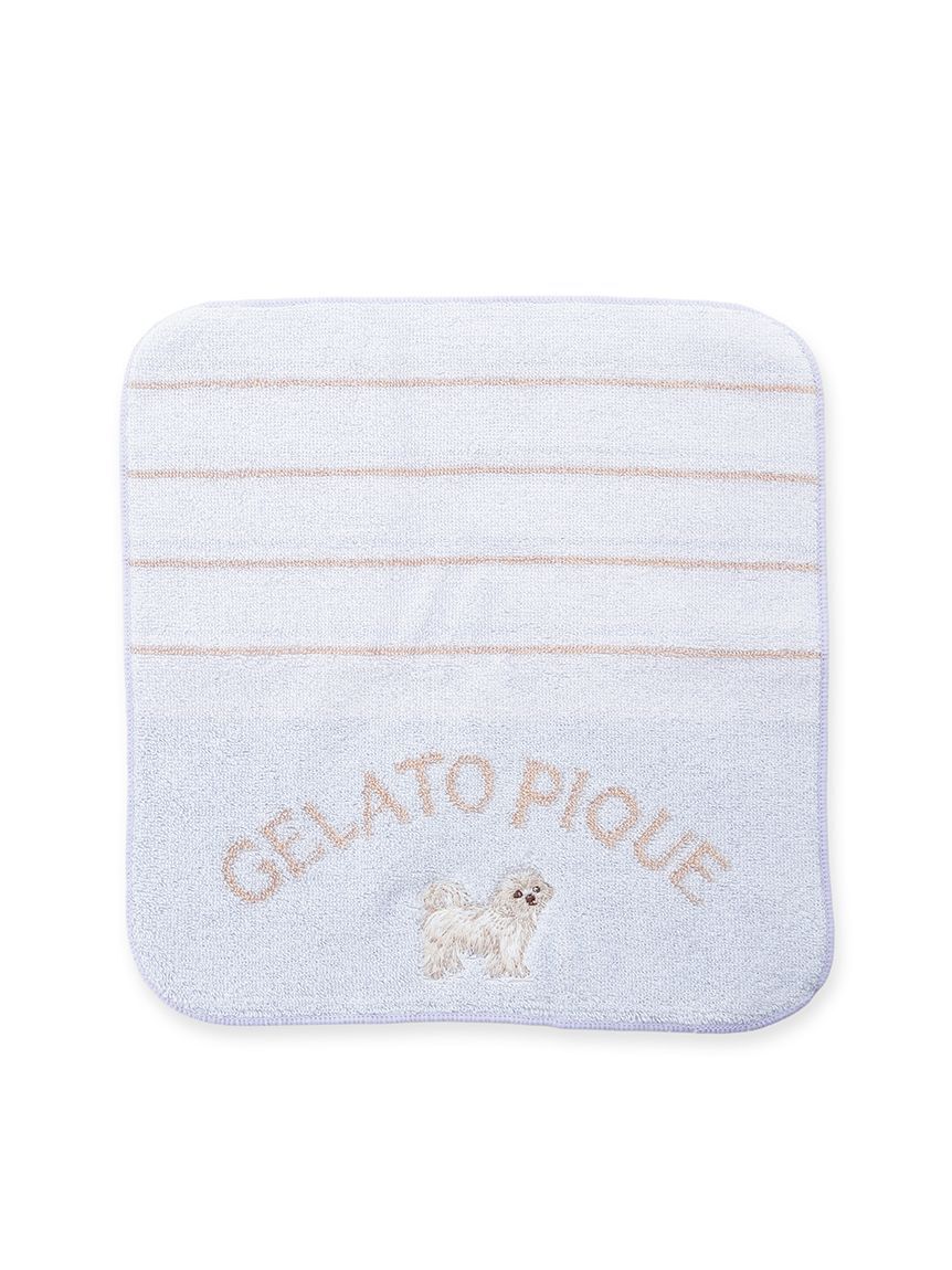 gelato pique「お散歩ドッグハンドタオル」|ハンカチ|BLU