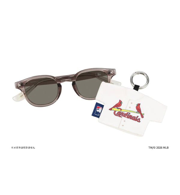  「Zoff | MLB メガネ・サングラス拭き | クリーナー キーホルダー チャーム マスコット スマホ拭き」|サングラス|
