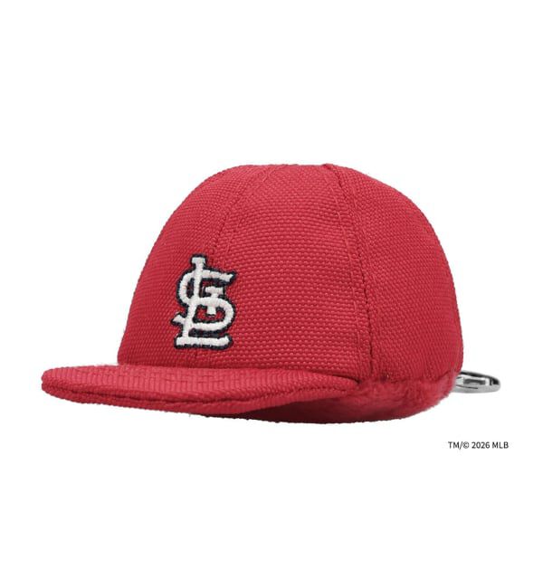  「Zoff | MLB メガネ・サングラス拭き | クリーナー キーホルダー チャーム マスコット スマホ拭き」|サングラス|レッド