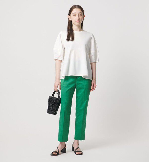 UNITED ARROWS「ポンチ ペプラム ショートスリーブ カットソー」|Tシャツ・カットソー|