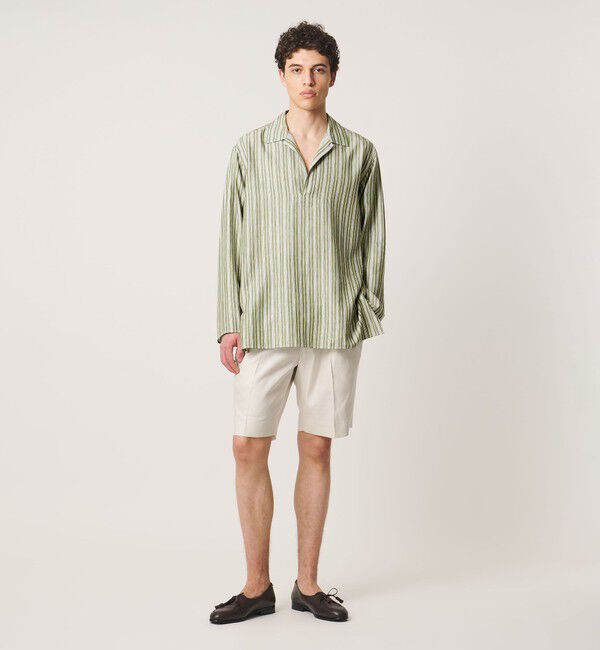 UNITED ARROWS「＜SOVEREIGN＞ストライプ スキッパーシャツ」|シャツ・ブラウス|