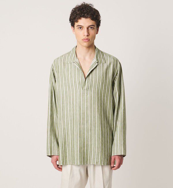 UNITED ARROWS「＜SOVEREIGN＞ストライプ スキッパーシャツ」|シャツ・ブラウス|