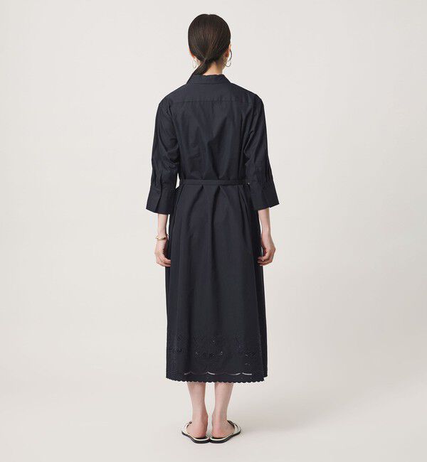 UNITED ARROWS「カットワーク シャツワンピース」|ワンピース|