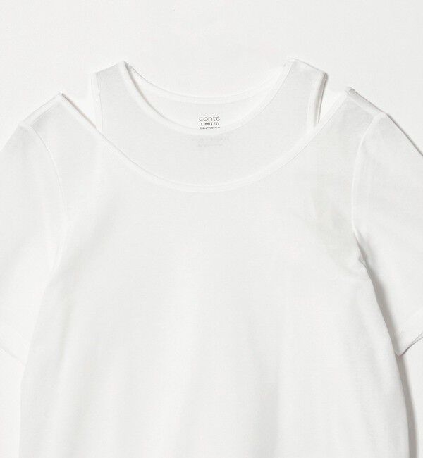 conte「＜upper hights&times;conte＞ レイヤード トップス 」|Tシャツ・カットソー|