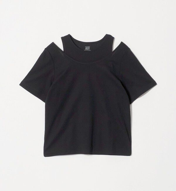 conte「＜upper hights&times;conte＞ レイヤード トップス 」|Tシャツ・カットソー|BLACK