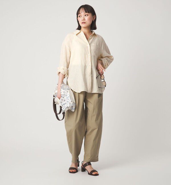 UNITED ARROWS green label relaxing「［size SHORTあり］リネン2WAYシャツ」|シャツ・ブラウス|