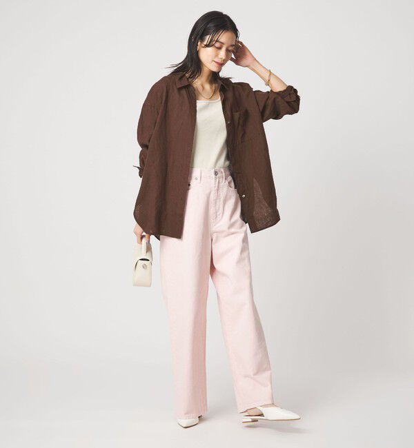 UNITED ARROWS green label relaxing「［size SHORTあり］リネン2WAYシャツ」|シャツ・ブラウス|