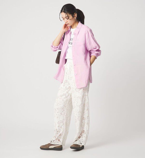 UNITED ARROWS green label relaxing「［size SHORTあり］リネン2WAYシャツ」|シャツ・ブラウス|