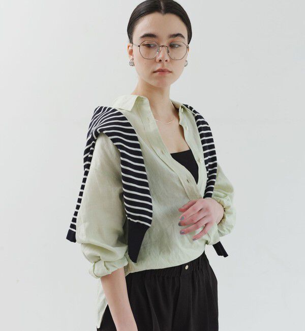 UNITED ARROWS green label relaxing「［size SHORTあり］リネン2WAYシャツ」|シャツ・ブラウス|