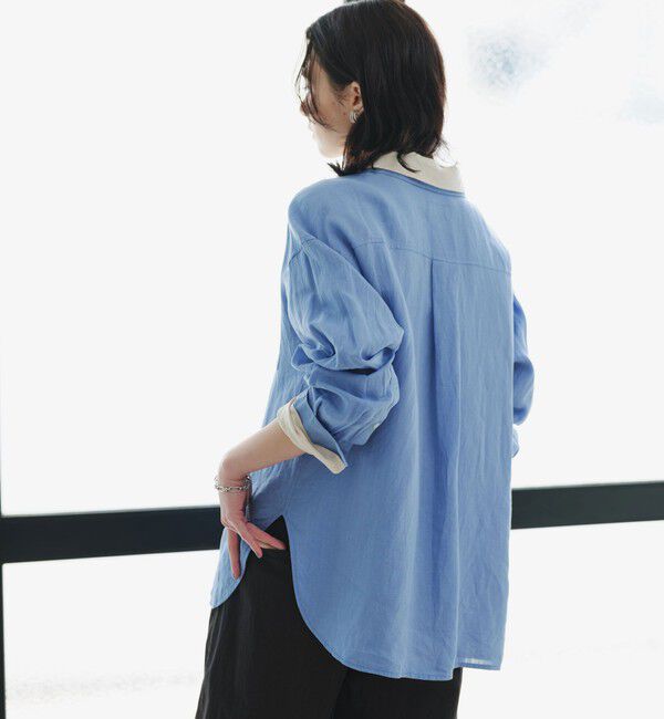 UNITED ARROWS green label relaxing「［size SHORTあり］リネン2WAYシャツ」|シャツ・ブラウス|