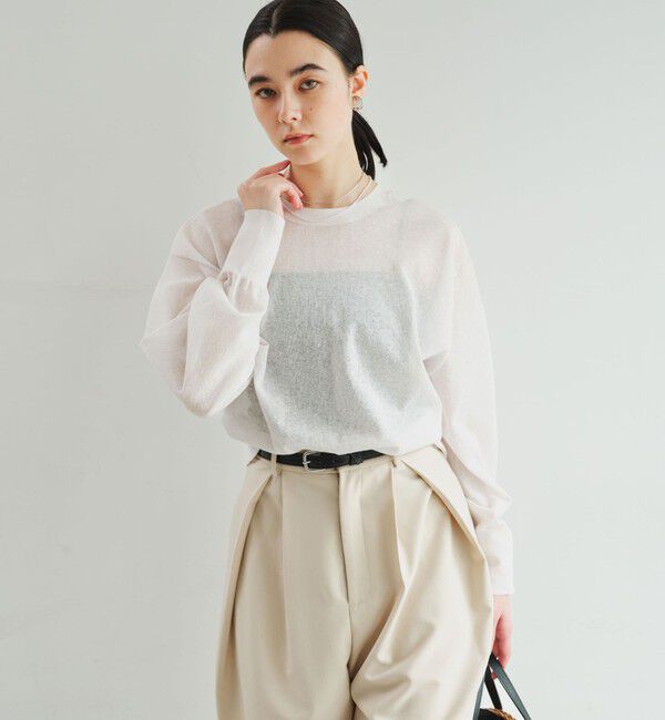 UNITED ARROWS green label relaxing「ビューティーネック2WAYカーデ ウォッシャブル」|カーディガン|