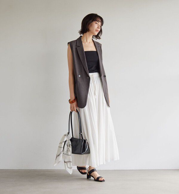 UNITED ARROWS green label relaxing「ベアトップキャミソール / カップインナー」|キャミソール|