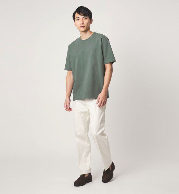 UNITED ARROWS green label relaxing「【別注】＜Brooks Brothers＞GLR カノコ クルーネック Tシャツ」|Tシャツ・カットソー|