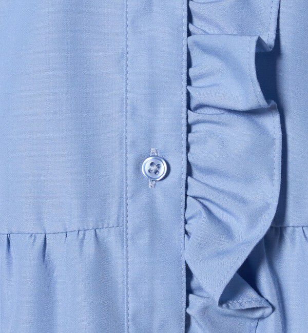 UNITED ARROWS green label relaxing「フロント フリル ノースリーブ ブラウス」|シャツ・ブラウス|