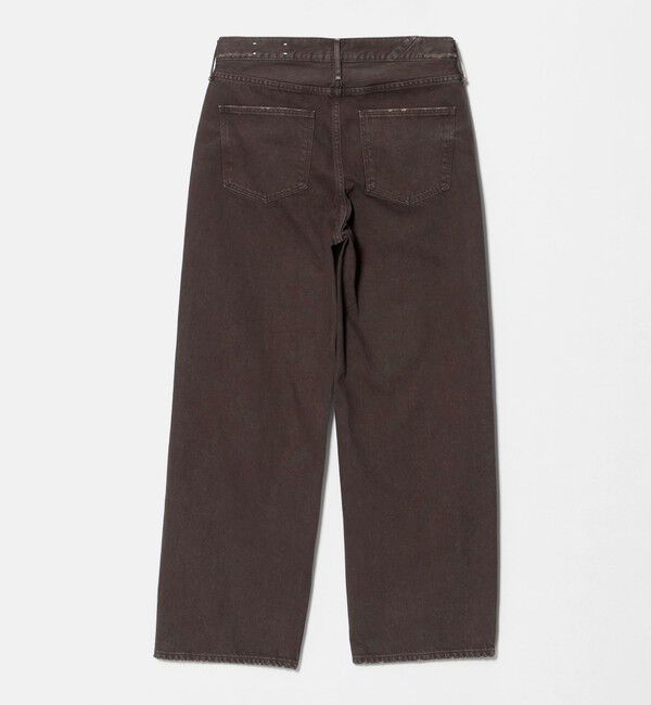 BEAUTY&YOUTH UNITED ARROWS「＜upper hights＞THE NIECE MID RISE デニムパンツ/ダークブラウン」|デニム|