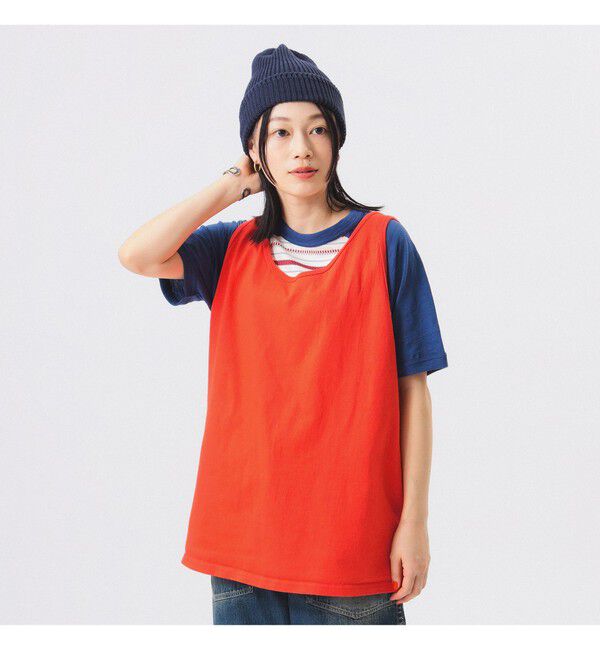 BEAMSBOY「Goodwear / タンクトップ」|Tシャツ・カットソー|ORANGE