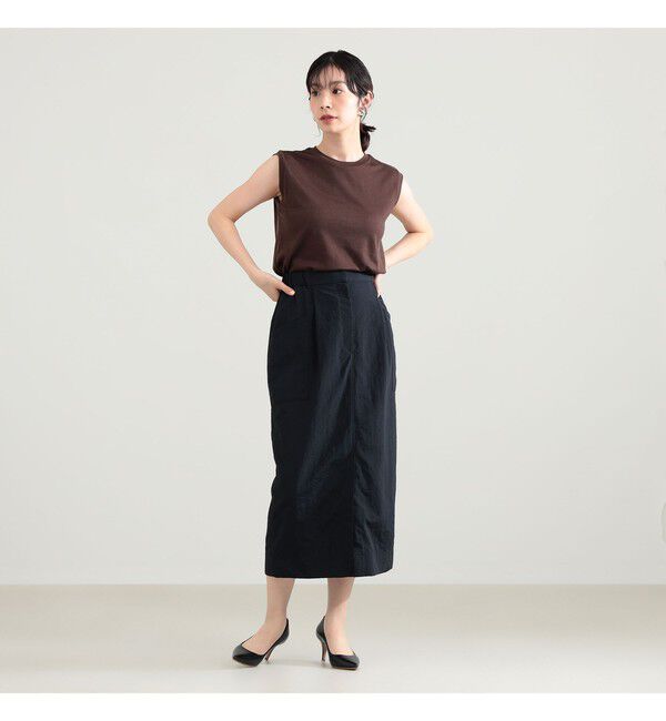 Demi-Luxe BEAMS 「ウォッシャブル ウール ノースリーブ Tシャツ」|Tシャツ・カットソー|