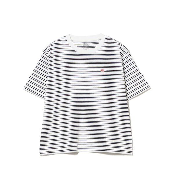 Ray BEAMS 「DANTON / コットン ジャージー Tシャツ 【夏 半袖 Tシャツ ダントン ボーダー 夏先取り】」|Tシャツ・カットソー|127_OFF*NAVY