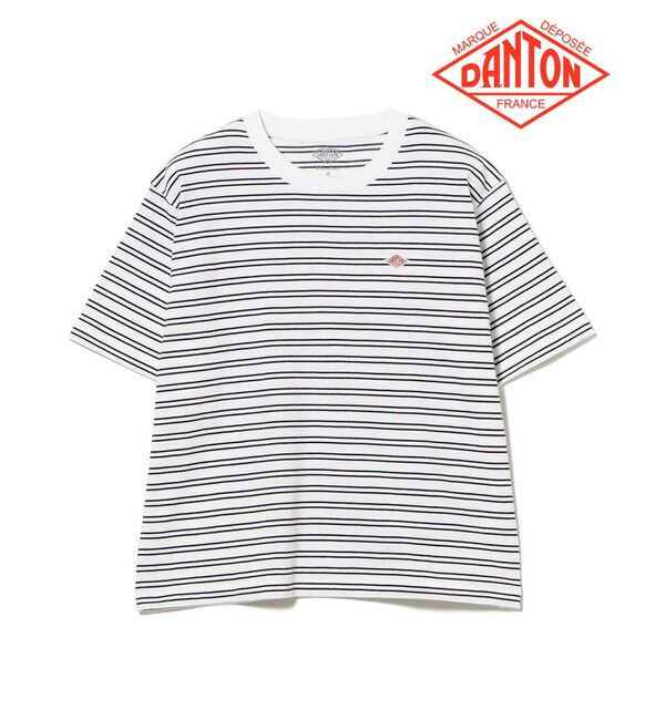 Ray BEAMS 「DANTON / コットン ジャージー Tシャツ 【夏 半袖 Tシャツ ダントン ボーダー 夏先取り】」|Tシャツ・カットソー|