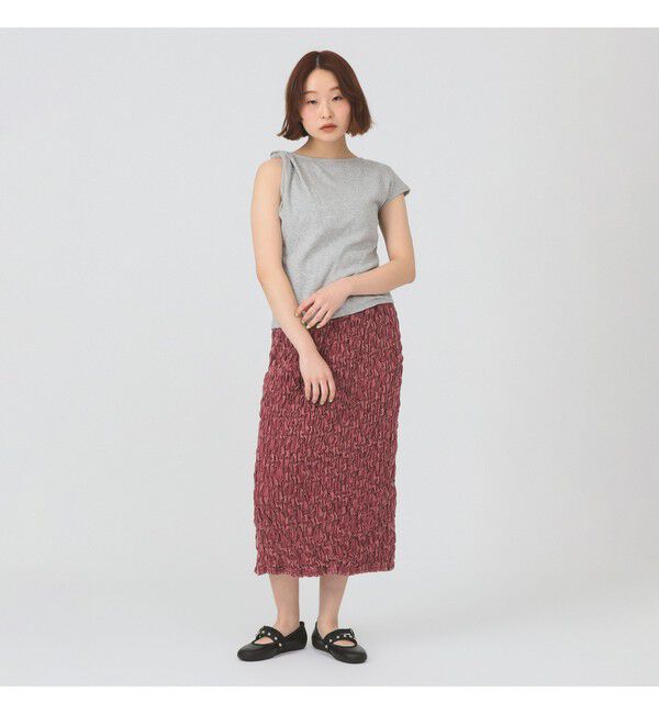 Ray BEAMS 「アシンメトリー オフショルダー Tシャツ」|Tシャツ・カットソー|