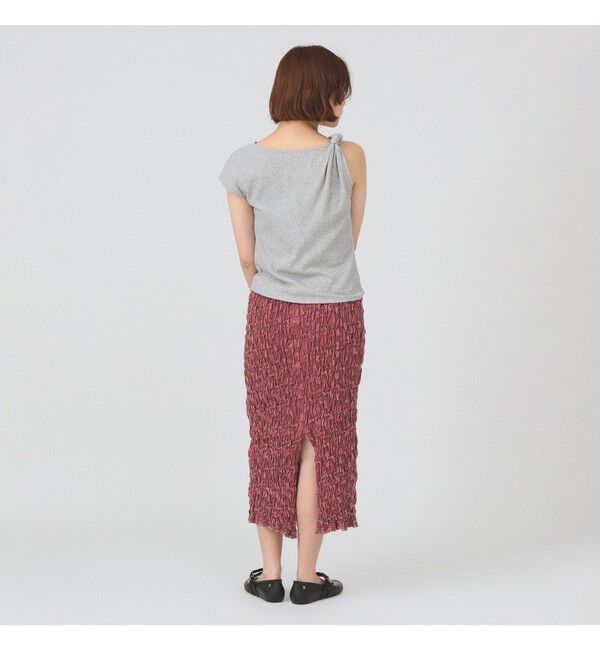 Ray BEAMS 「アシンメトリー オフショルダー Tシャツ」|Tシャツ・カットソー|