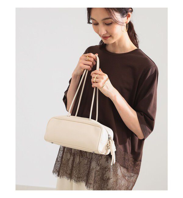 Demi-Luxe BEAMS 「＆MyuQ / KAKU ワイド バッグ」|トートバッグ|別注WHITE