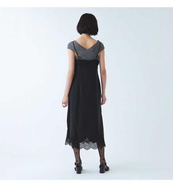 Ray BEAMS 「レース 切り替え Vネック キャミ ワンピース」|ワンピース|