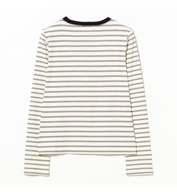 Ray BEAMS 「RIB ボーダー ヘンリーネック Tシャツ」|Tシャツ・カットソー|