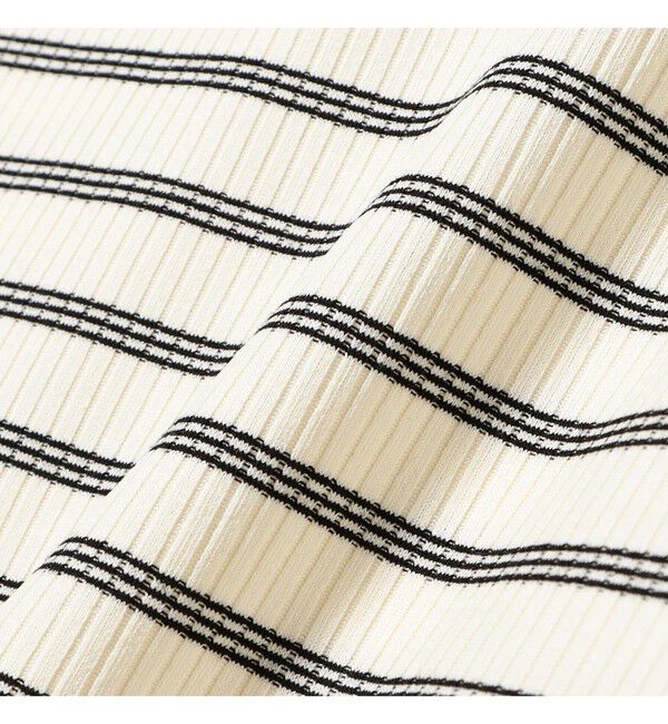 Ray BEAMS 「RIB ボーダー ヘンリーネック Tシャツ」|Tシャツ・カットソー|