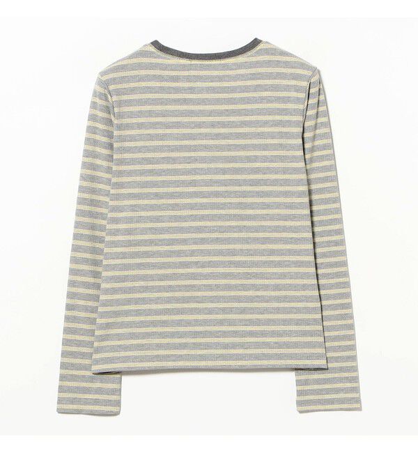 Ray BEAMS 「RIB ボーダー ヘンリーネック Tシャツ」|Tシャツ・カットソー|