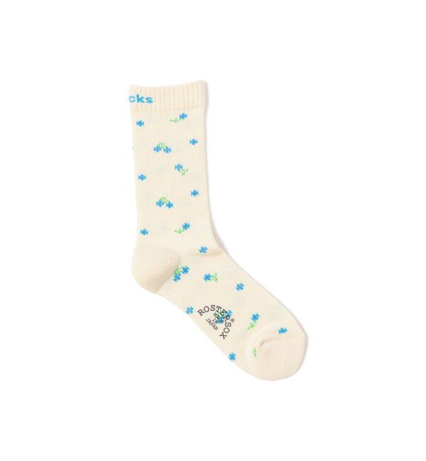 BEAMSBOY「【別注】ROSTER SOX / フラワー サーマル」|ソックス|BLUE