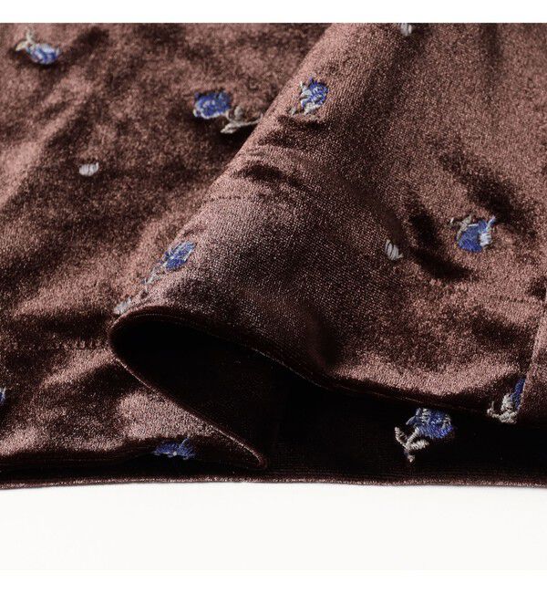 Ray BEAMS 「刺繍 ベロア イージー パンツ」|チノ|