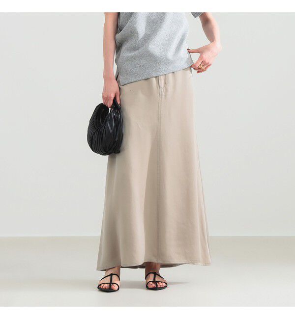 Demi-Luxe BEAMS 「キュプラ バックヨーク スカート」|スカート|BEIGE