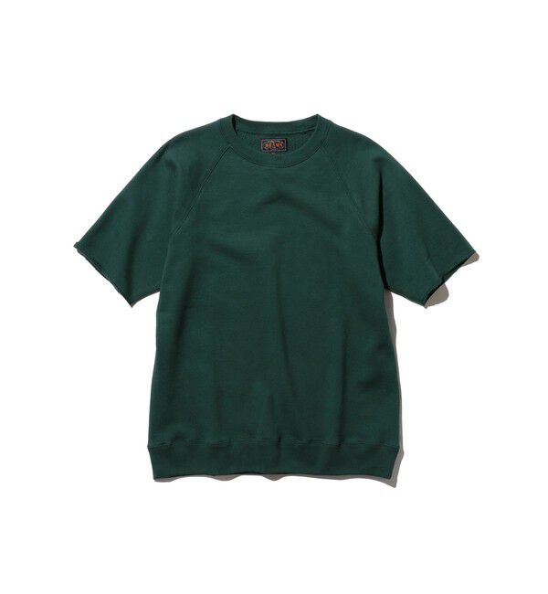BEAMS PLUS「Sweat Short Sleeve Cut-Off」|スウェット・ジャージ|D.GRN