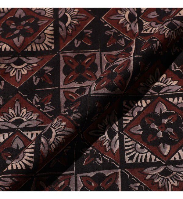 BEAMS PLUS「Open Collar Block Print ④」|シャツ・ブラウス|