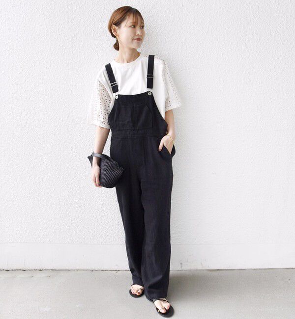 SHIPS for women「【WEB限定】〈手洗い可能〉レース コンビ ショート スリーブ カットソー」|Tシャツ・カットソー|