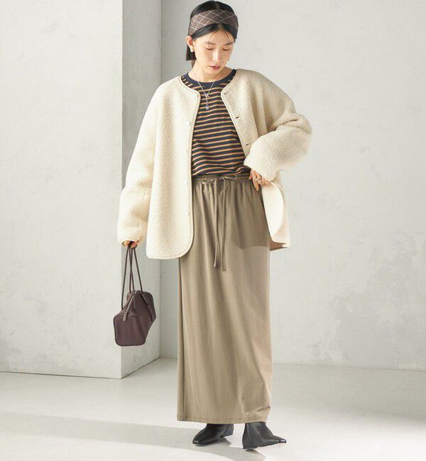 SHIPS for women「〈手洗い可能〉フィブリル ジャージー ロング スカート」|スカート|