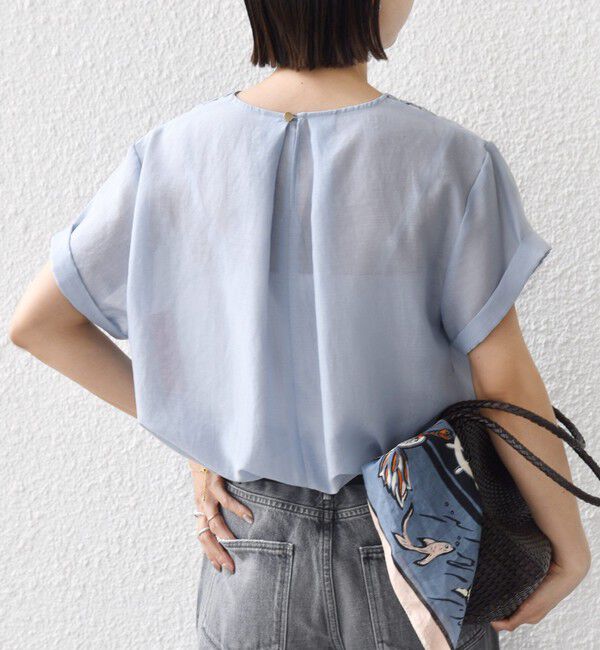 SHIPS for women「〈手洗い可能〉襟 刺繍 デザイン ヴィンテージ スパン ブラウス」|シャツ・ブラウス|