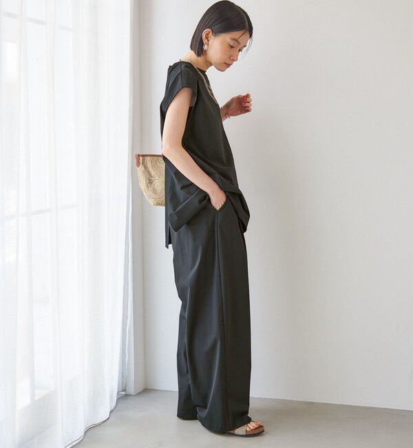 SHIPS for women「【SHIPS別注】TAION: 〈UVカット/接触冷感/吸水速乾〉ドロスト パンツ」|その他|