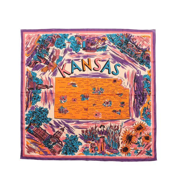 SHIPS for women「【一部SHIPS別注】BINDU: スカーフ 100&times;100」|バンダナ・スカーフ|