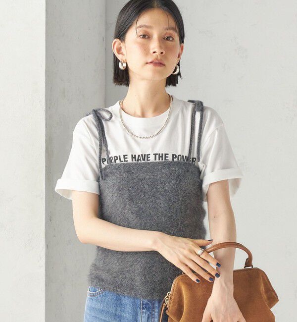 SHIPS for women「《予約》杢 フォックス カシミヤ チューブ トップ」|キャミソール|