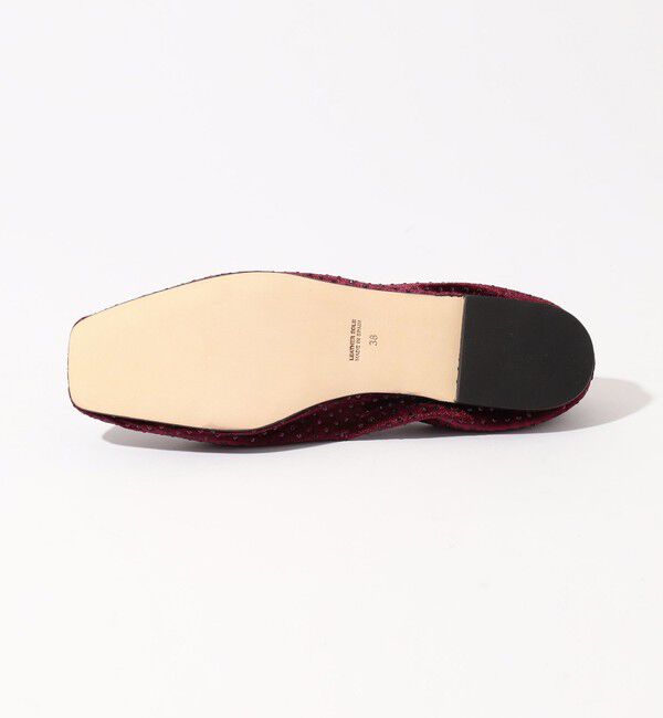 TOMORROWLAND GOODS「PELLICO SUNNY Velvet stone フラットシューズ」|バレエシューズ|