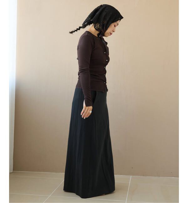 IENA LA BOUCLE「IENA LA BOUCLE コットンリブカーディガン」|カーディガン|