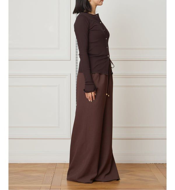 IENA LA BOUCLE「IENA LA BOUCLE コットンリブカーディガン」|カーディガン|