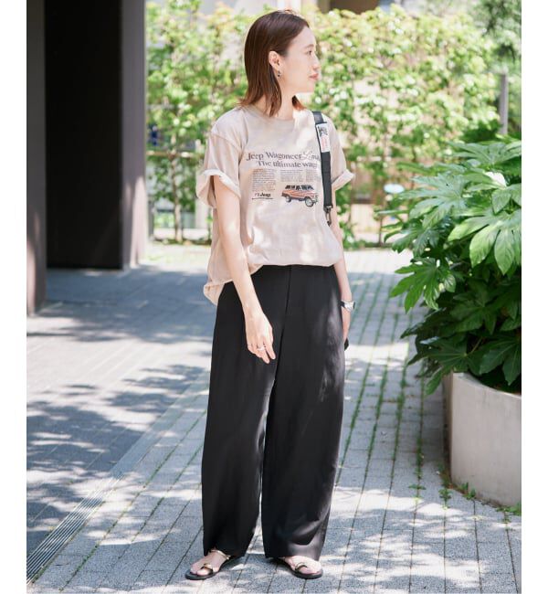 SLOBE IENA「《セットアップ対応可》リネン混パンツ」|その他|